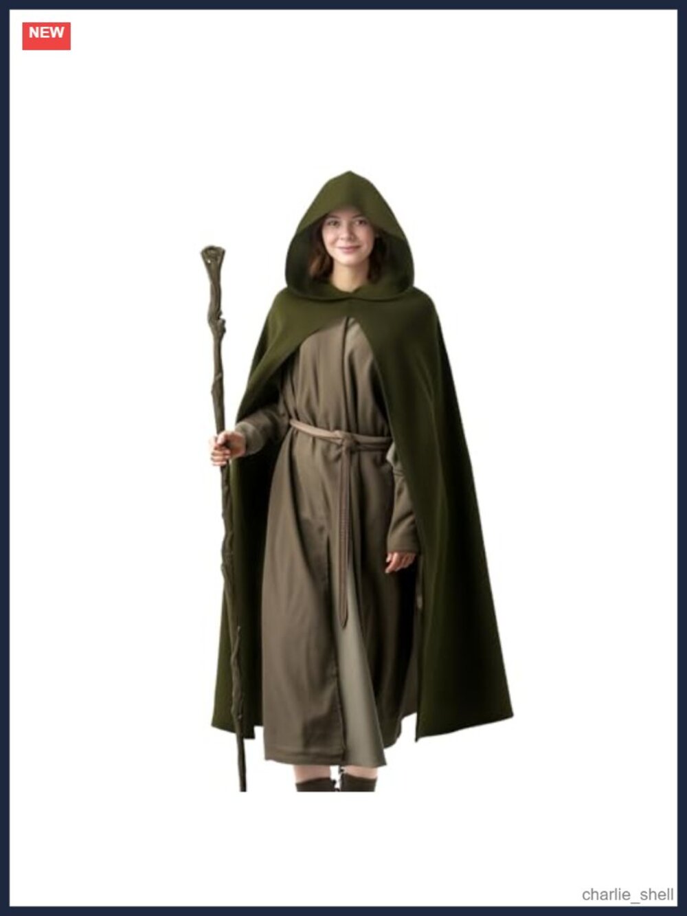 Medieval Hooded Cloak Renaissance Cape Cosplay Costume Unisex
